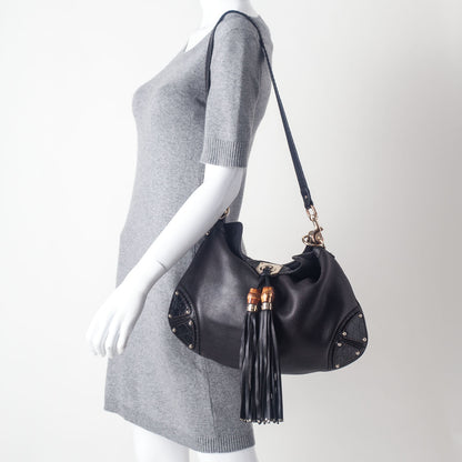 Gucci Leather Small Indy Black 2 of 8