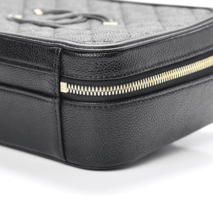 Chanel Caviar Quilted Medium CC Filigree Vanity Case Black 7 of 10