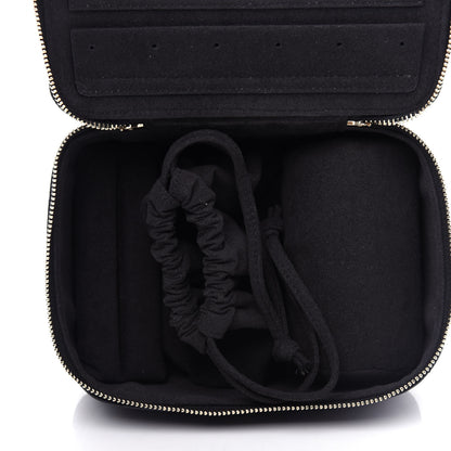 Chanel Lambskin Quilted Jewelry Case Black 6 of 9