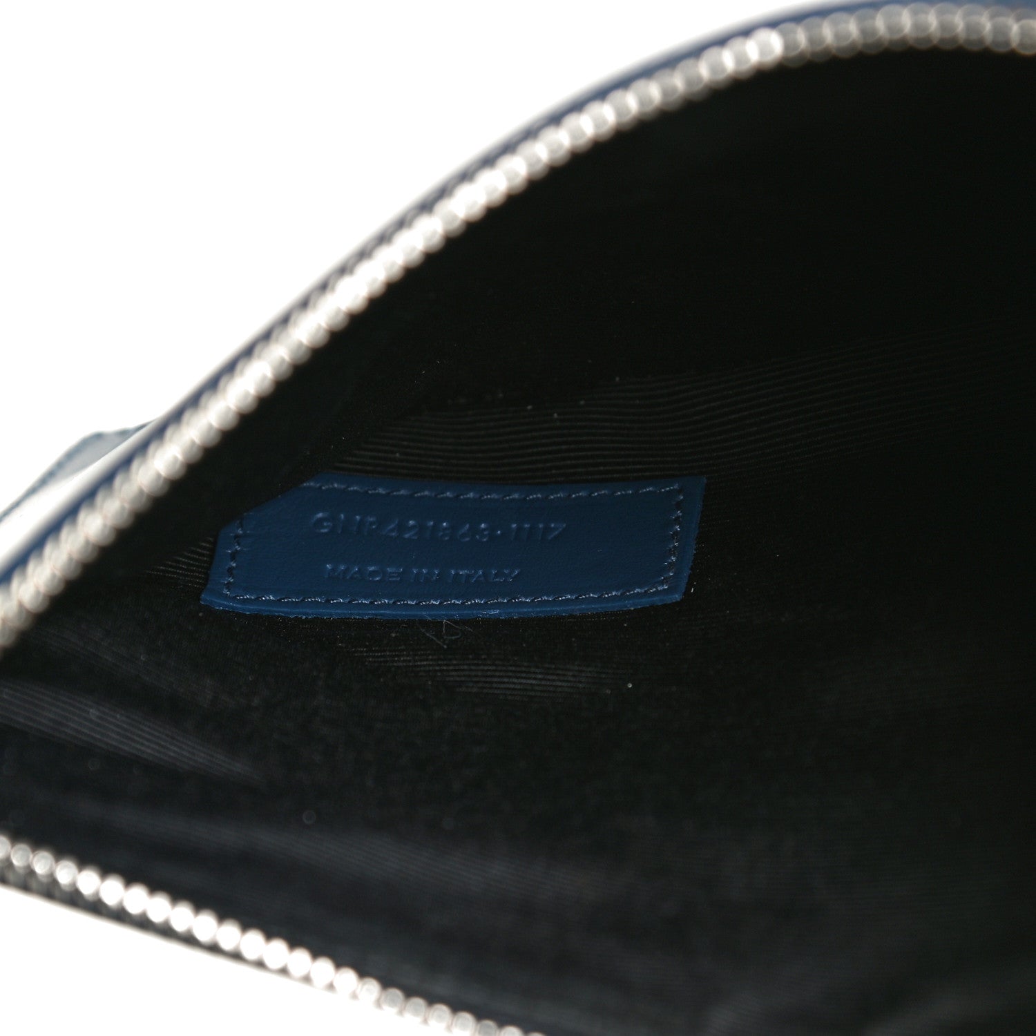 Saint Laurent Grained Calfskin Topstitch Baby Sac De Jour Denim 8 of 11