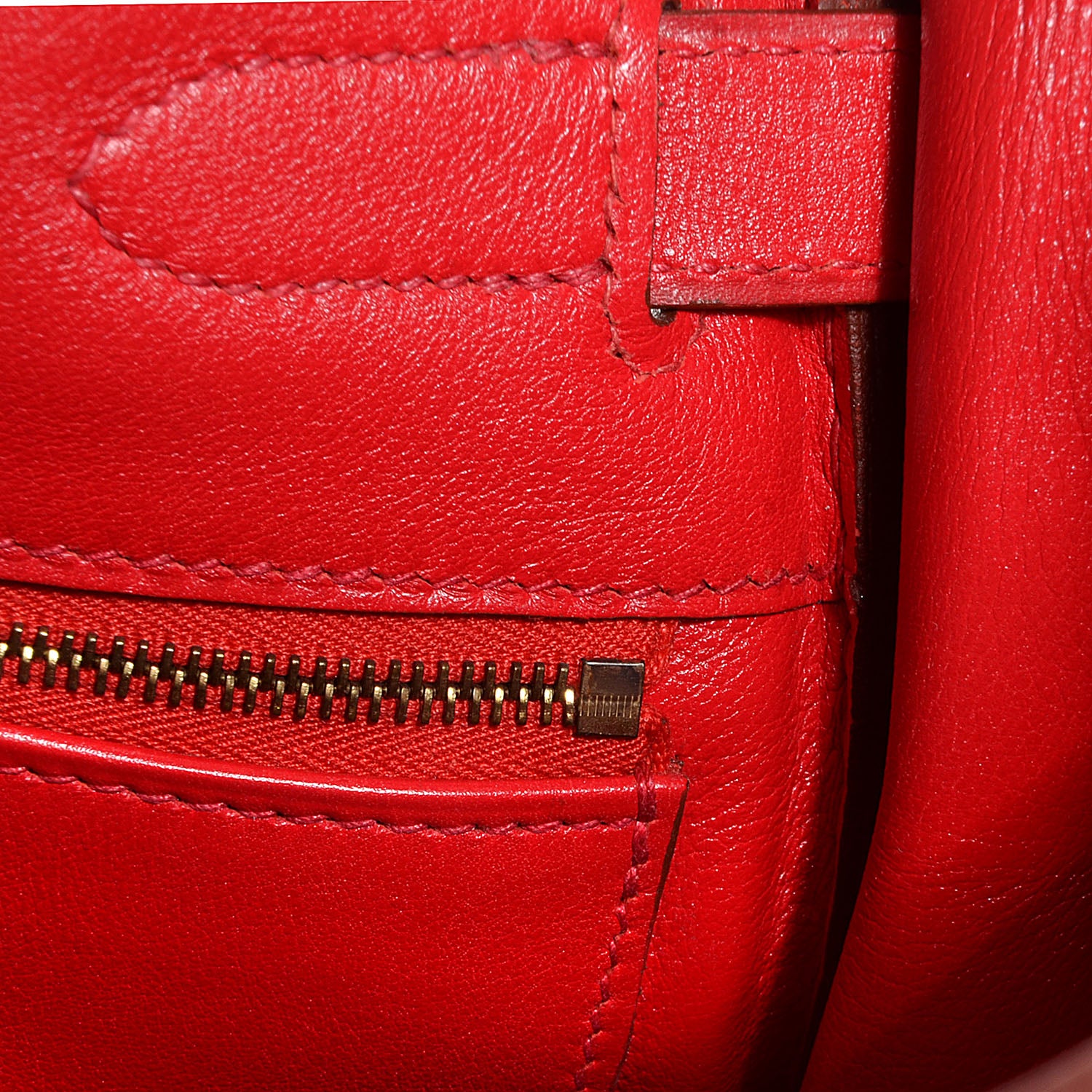 Hermes Veau Gulliver Kelly Retourne 28 Rouge Vif 6 of 24