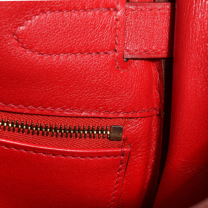 Hermes Veau Gulliver Kelly Retourne 28 Rouge Vif 6 of 24