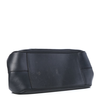 Prada Calfskin Top Handle Frame Bag Black 3 of 10