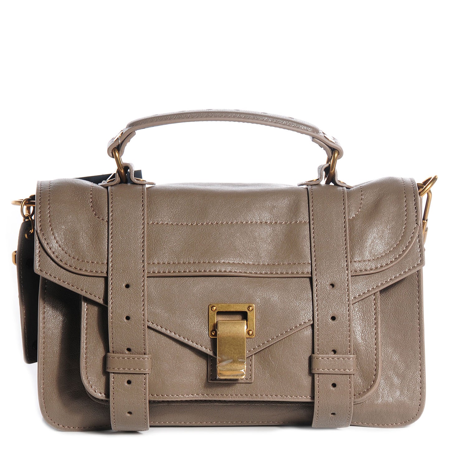 Lambskin PS1 Tiny Satchel Smoke