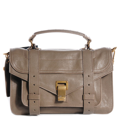 Proenza Schouler Lambskin PS1 Tiny Satchel Smoke 1 of 19