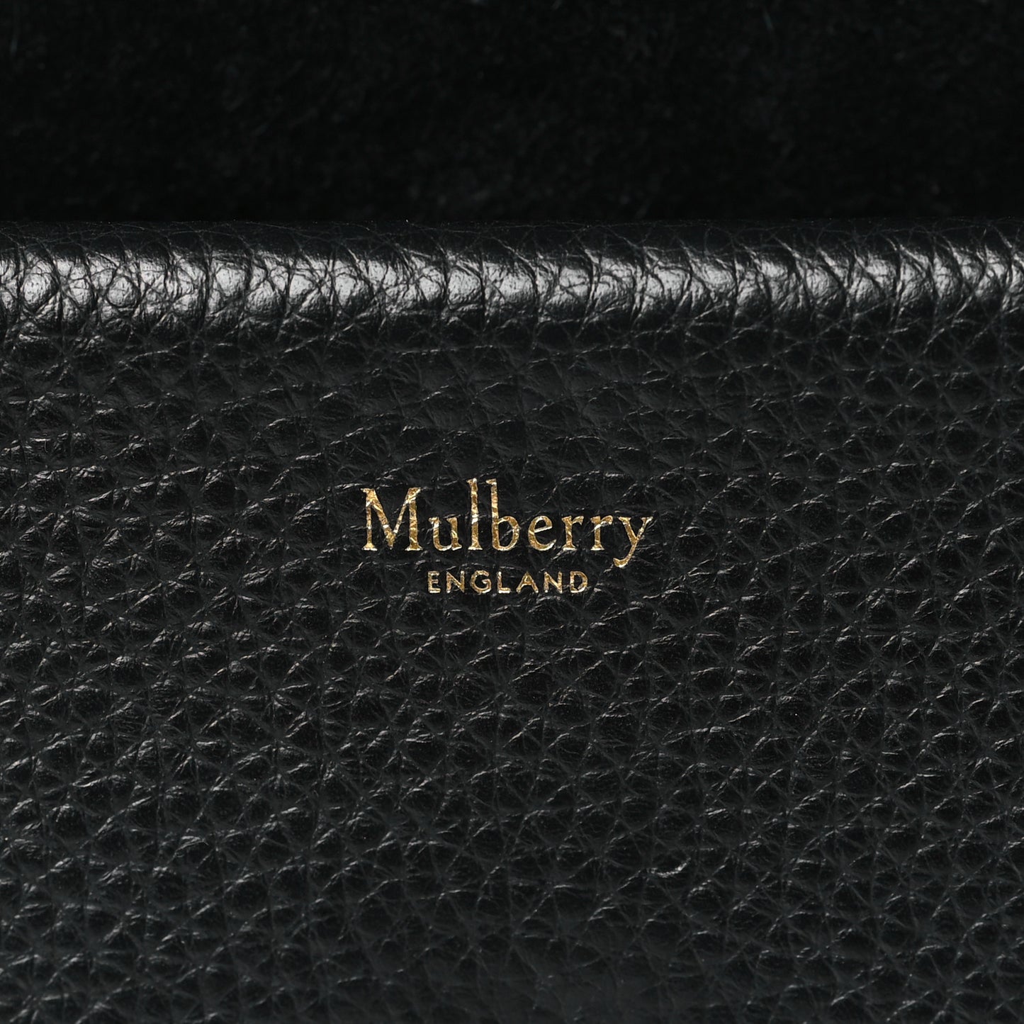 Grained Calfskin Small Amberley Top Handle Crossbody Black