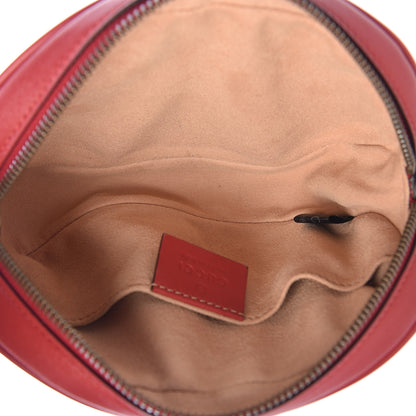 Gucci Calfskin Matelasse GG Marmont Belt Bag 95 38 Hibiscus Red 5 of 11