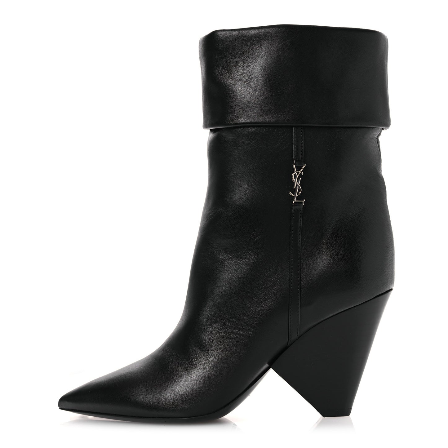 Lambskin Liz 85 Wedge Booties 37.5 Black