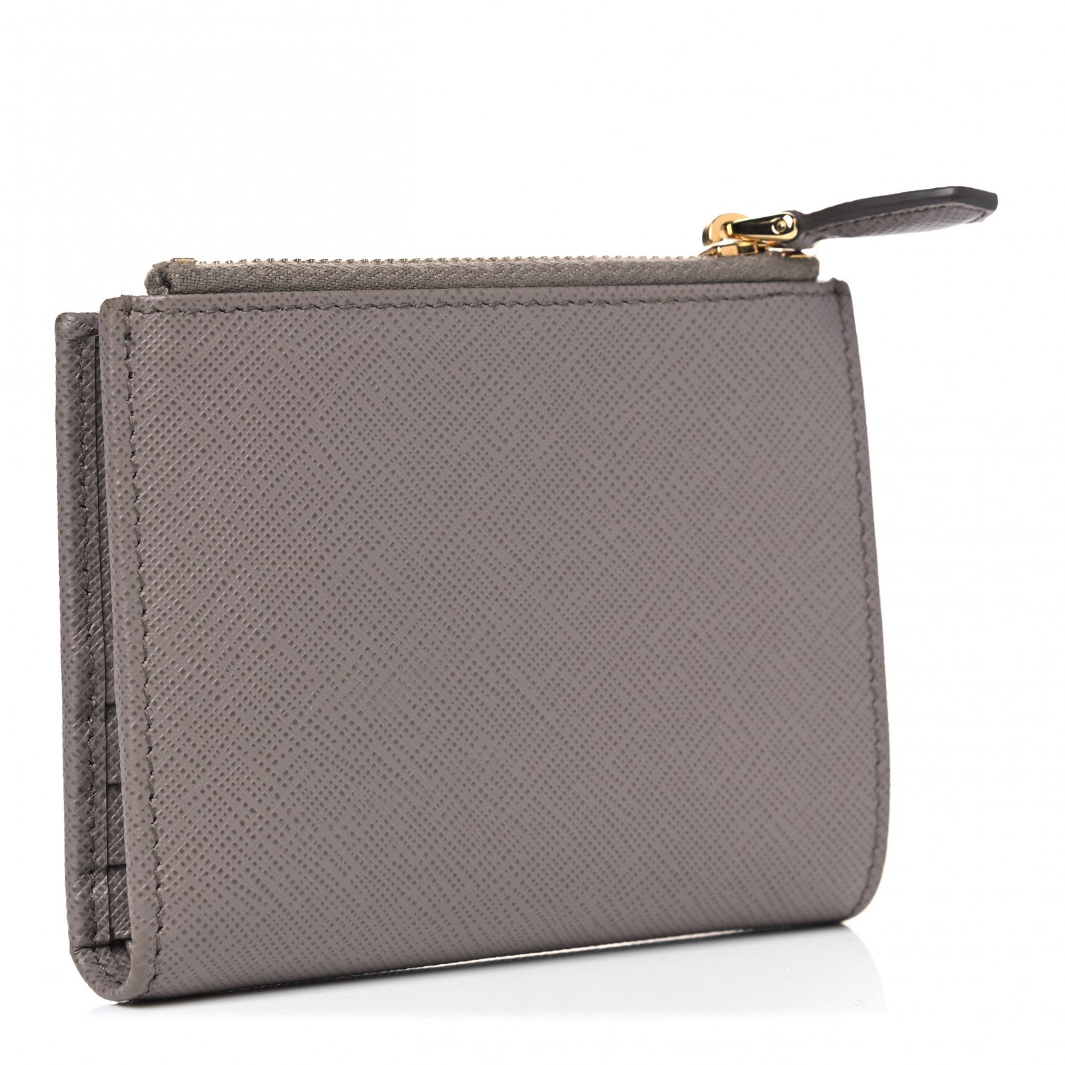 Prada Saffiano Metal Compact Wallet Marmo 2 of 7