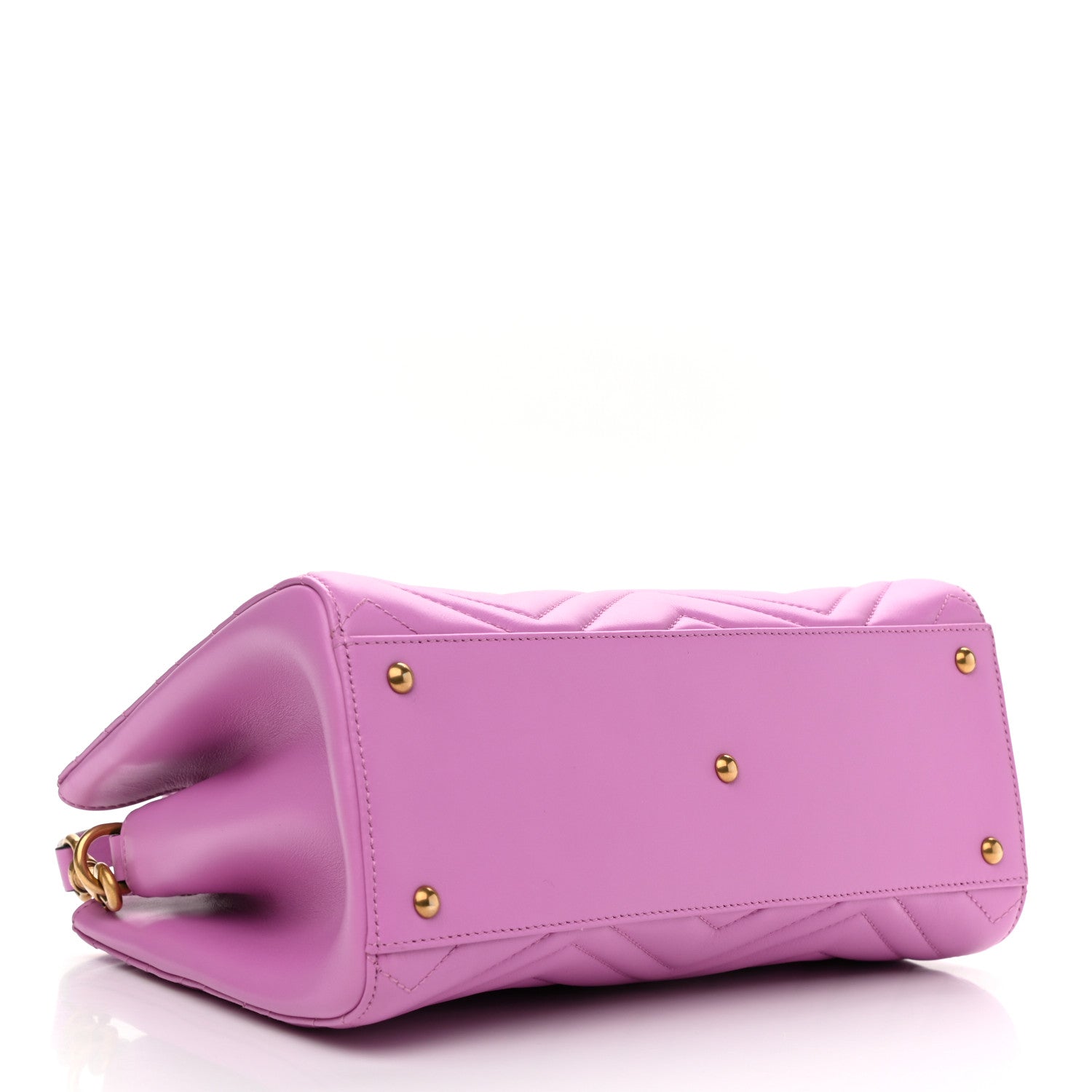 Gucci Calfskin Matelasse Small GG Marmont Tote Candy Mousse 4 of 10