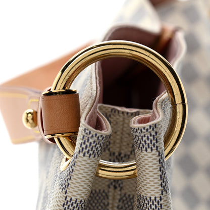 Louis Vuitton Damier Azur Graceful MM Rose Ballerine 10 of 11
