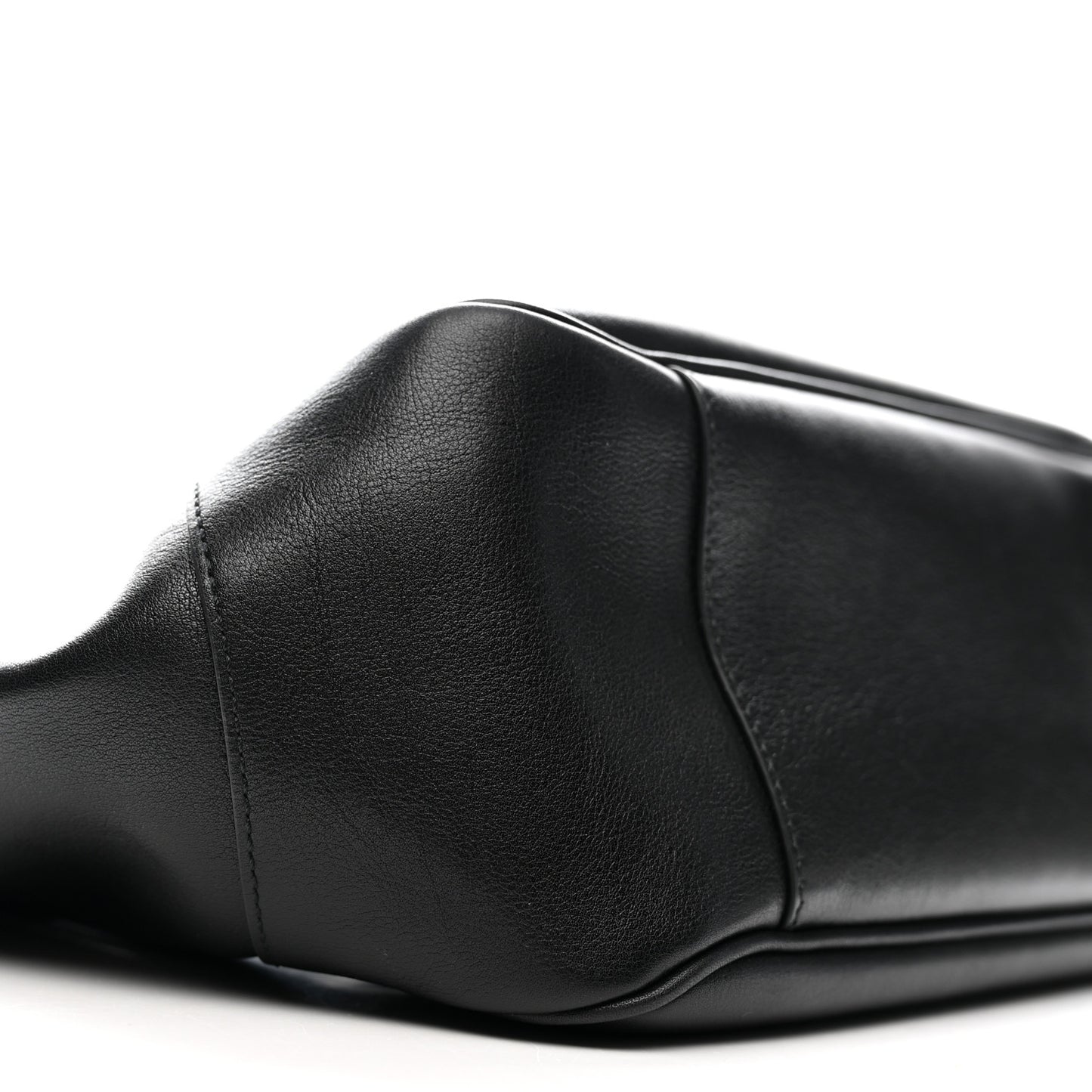 Soft Calfskin Small Mercato Tote Bag Black