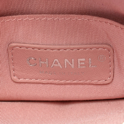 Chanel Lambskin Tweed Trim Vertical Camera Case Navy 6 of 9