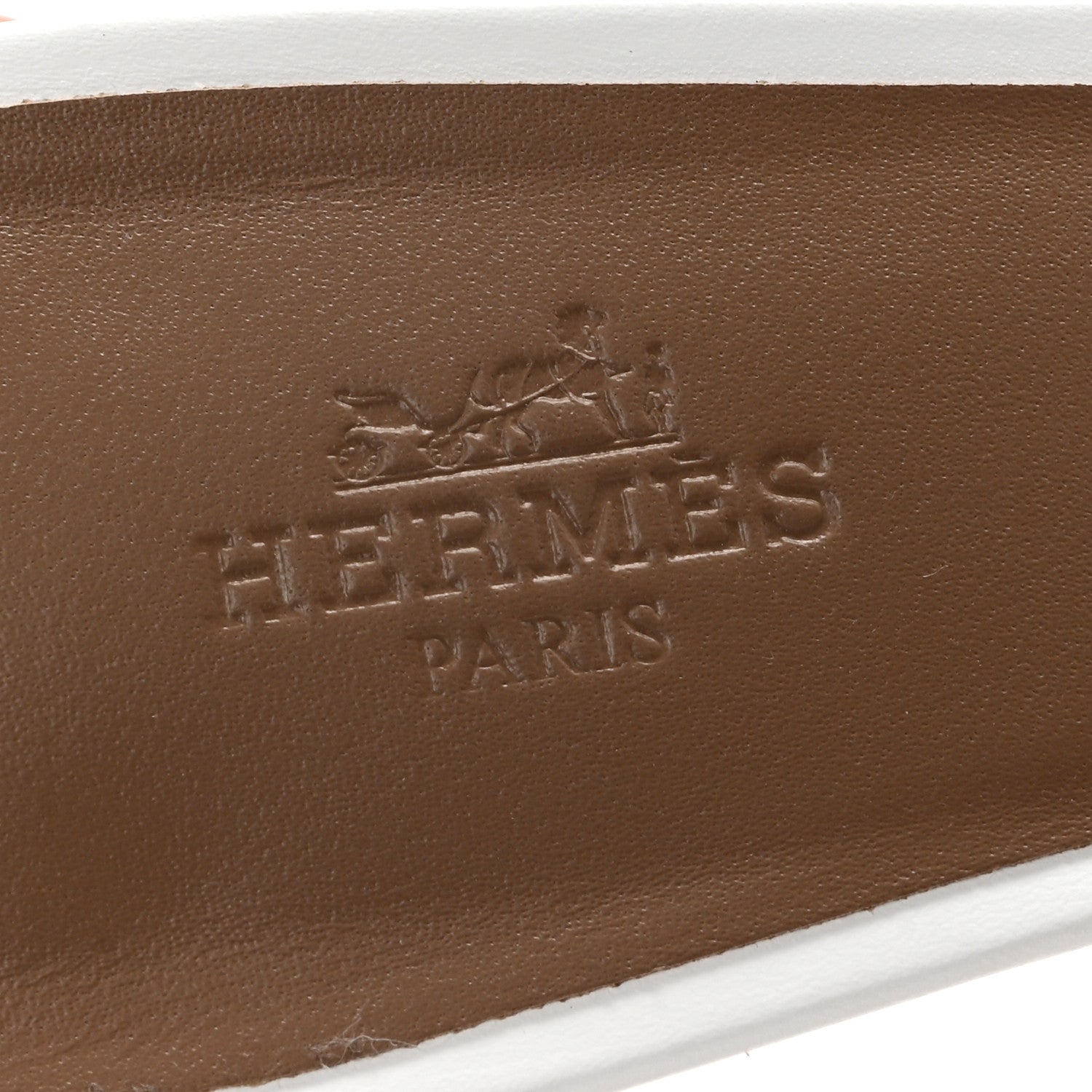 Hermes Calfskin Oasis Sandals 37 White 8 of 10