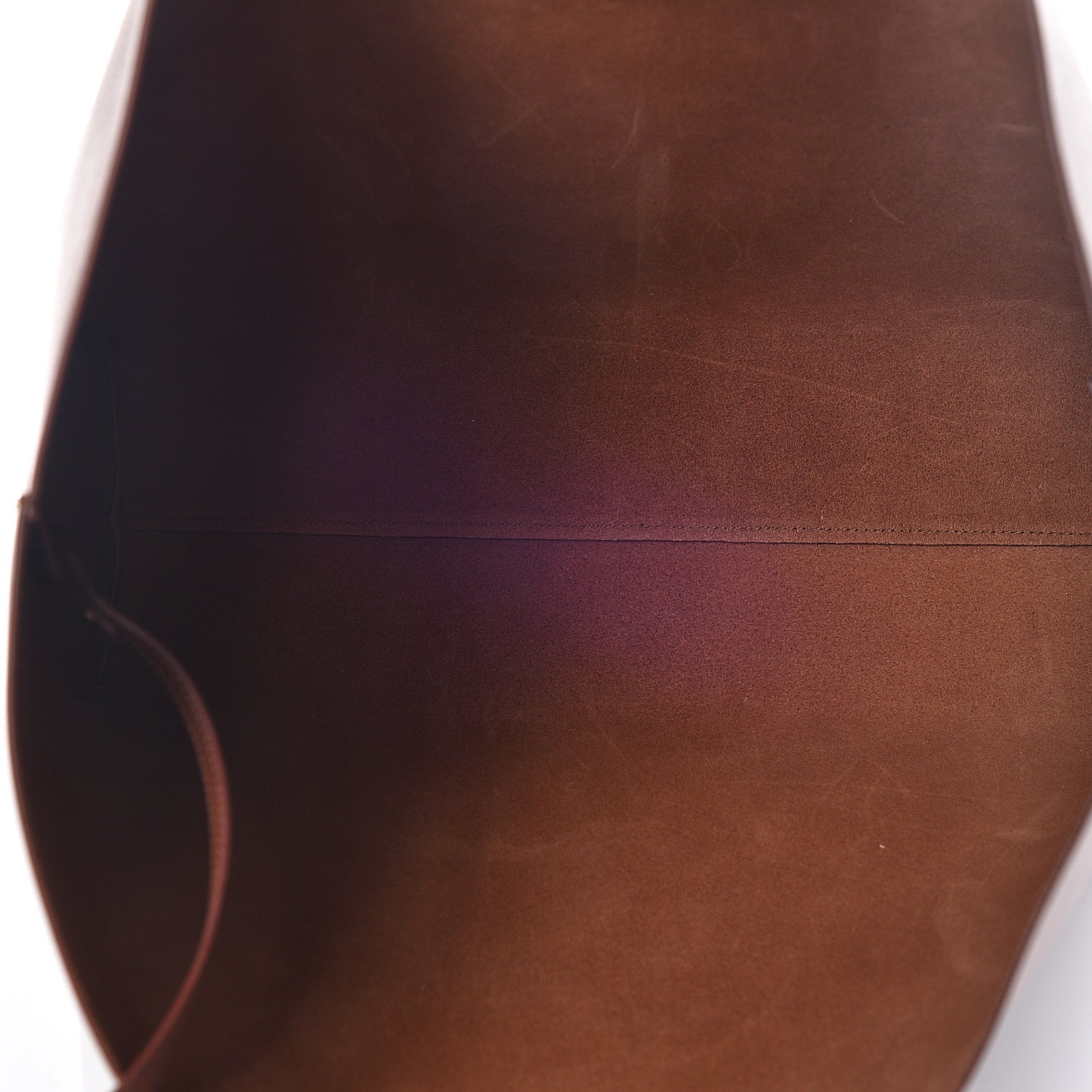 Calfskin Large Shopping Tote Old Brandy