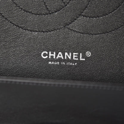 Chanel Patent Quilted Jumbo Double Flap Charcoal 6 of 8