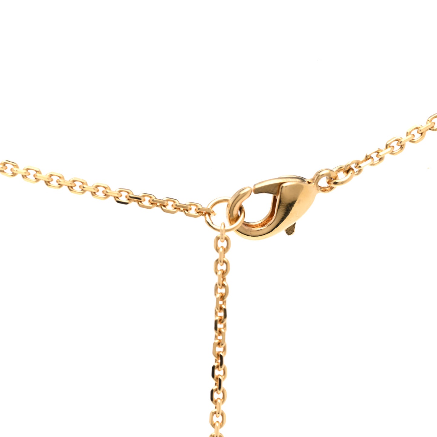 Metal Crystal Pearl Clair D Lune Necklace Gold