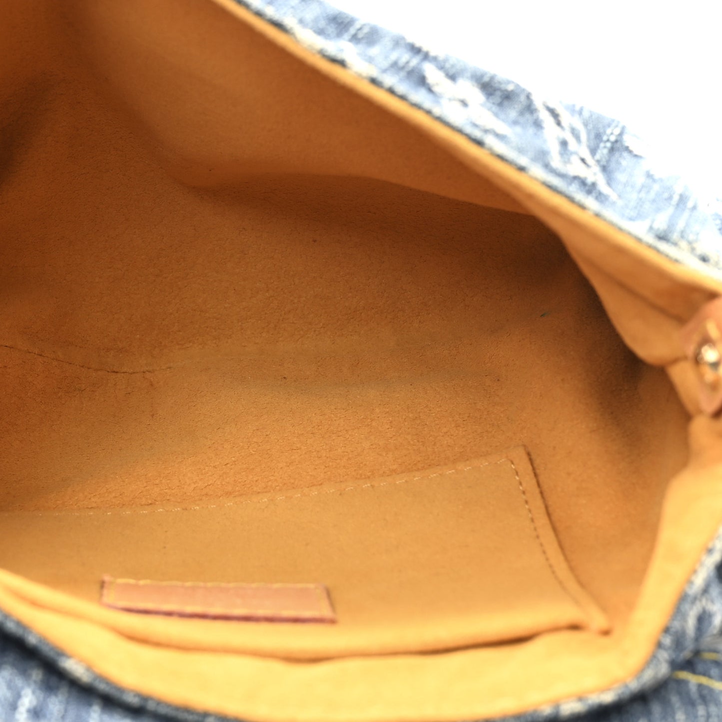 Monogram Denim Mini Pleaty Blue