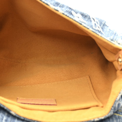 Louis Vuitton Monogram Denim Mini Pleaty Blue 5 of 12