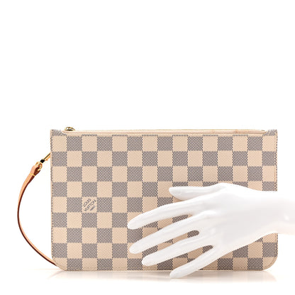 Louis Vuitton Damier Azur Neverfull MM GM Pochette 2 of 7