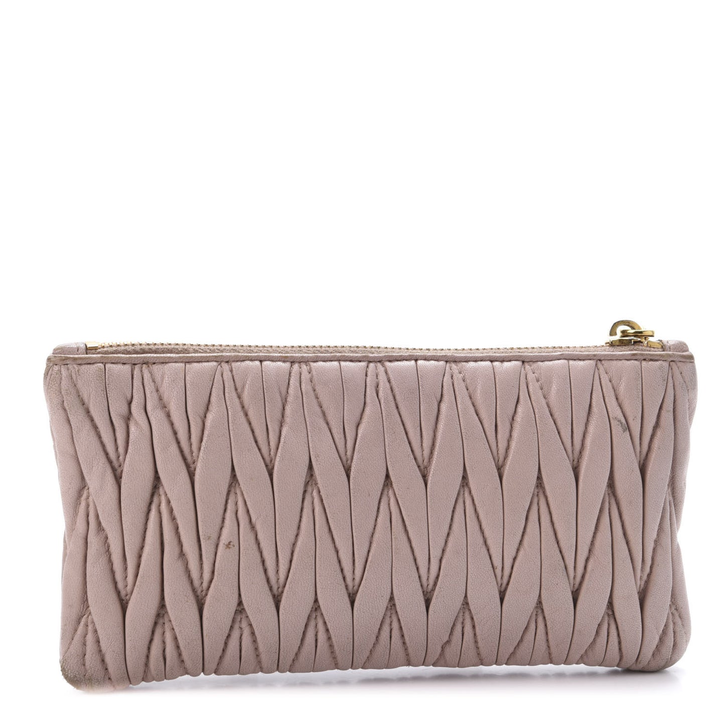 Nappa Matelasse Pouch Cammeo