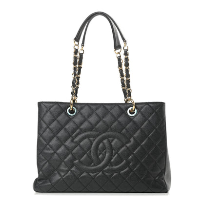 Chanel Caviar Quilted Grand Shopping Tote GST Black 1 of 11