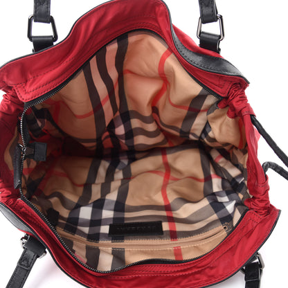 Burberry Nylon Buckleigh Packable Tote Bag Red 5 of 16