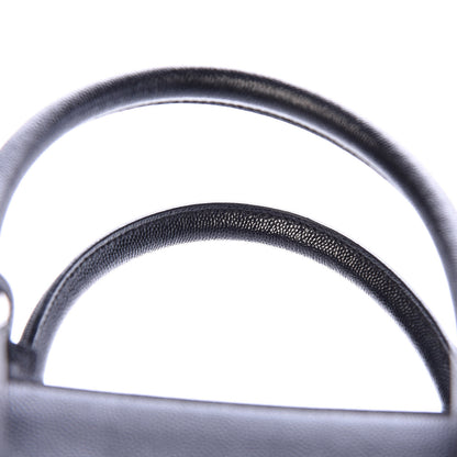 Saint Laurent Grain de Poudre Medium Museum Tote Black 10 of 11