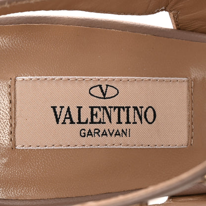 Valentino Garavani Patent Nappa Rockstud Ankle Strap 100mm Pumps 39 Poudre 7 of 12