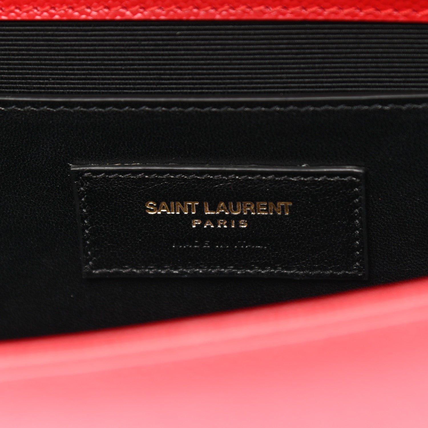 Saint Laurent Calfskin Classic Monogram Cassandre Clutch Rouge Orient 6 of 10