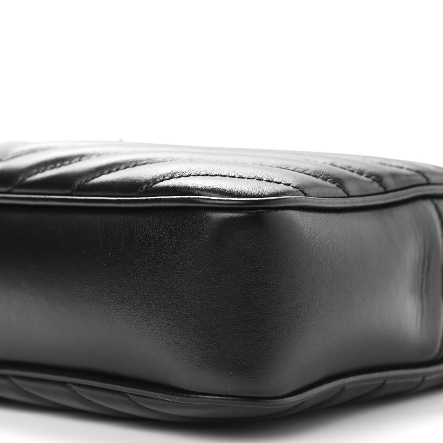 Calfskin Matelasse Monogram Lou Camera Bag Black