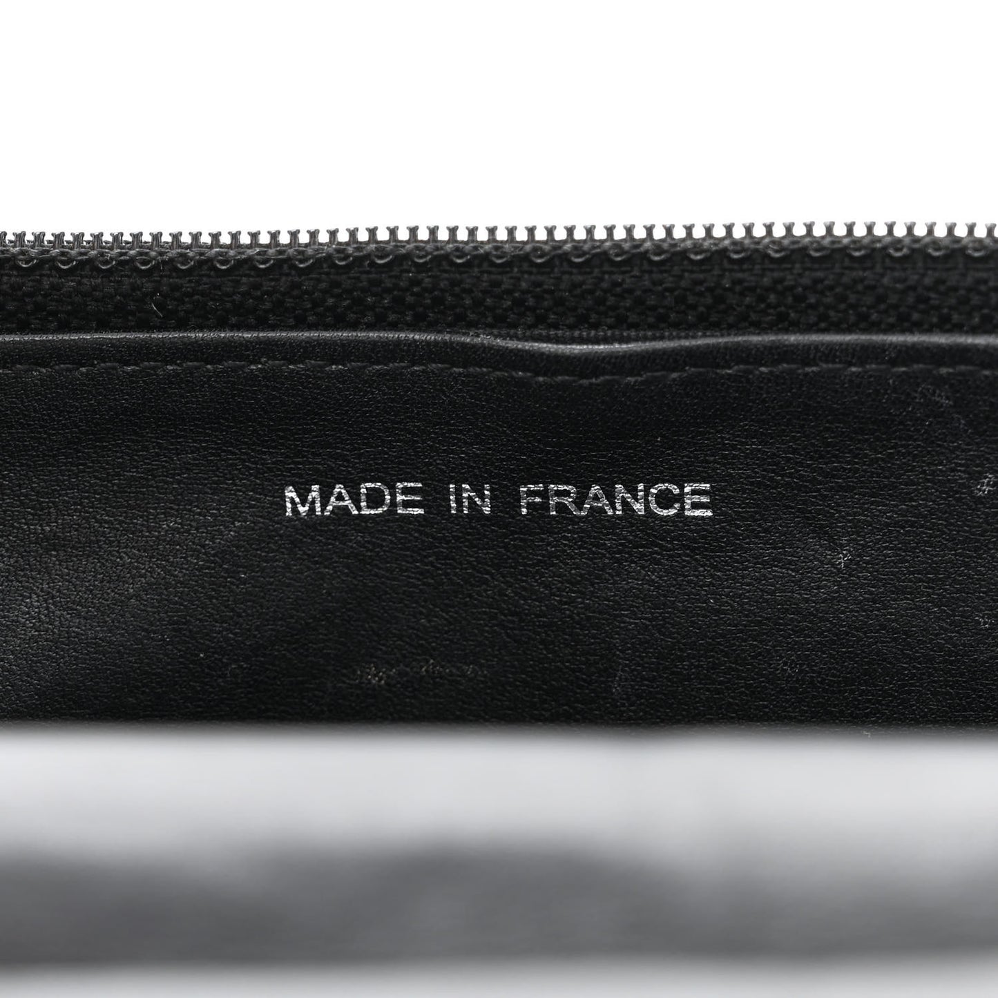 Patent Quilted Brilliant Wallet On Chain WOC Black