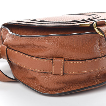 Chloe Calfskin Mini Marcie Round Crossbody Bag Tan 8 of 9