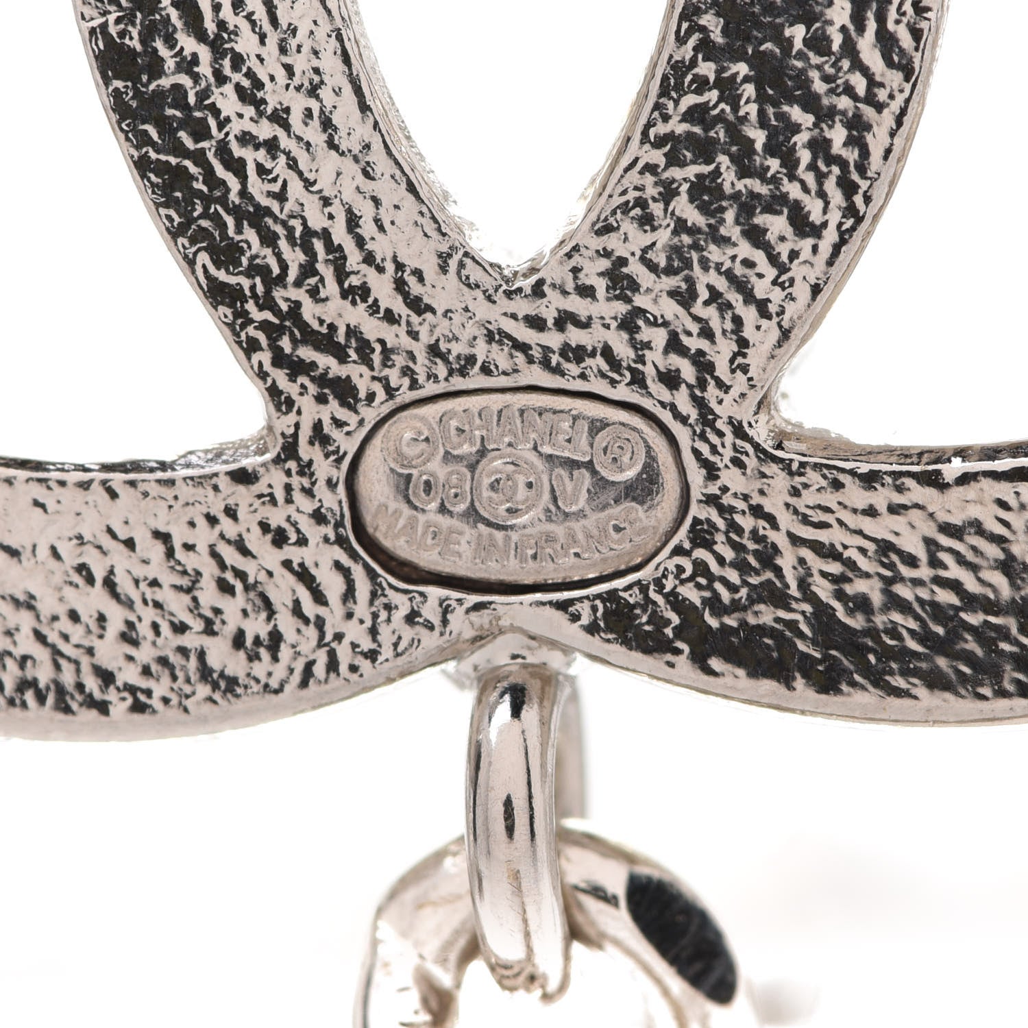 Chanel Enamel CC Chain Logo Belt Silver Black 3 of 4