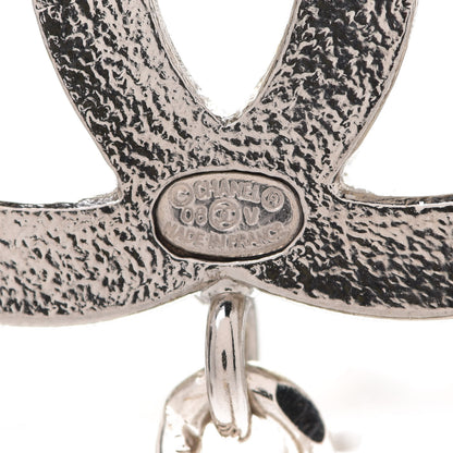 Chanel Enamel CC Chain Logo Belt Silver Black 3 of 4