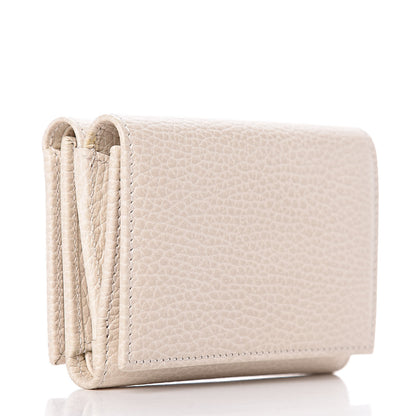 Gucci Dollar Calfskin GG Marmont Wallet Mystic White 3 of 8