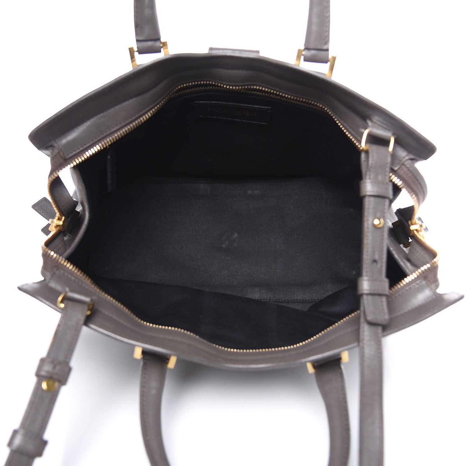 Saint Laurent Sheepskin Small Cabas ChYc Grey 5 of 18