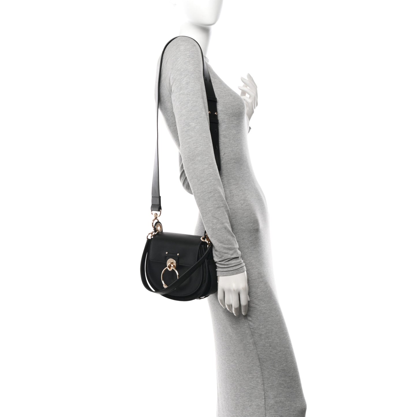 Calfskin Small Tess Bag Black