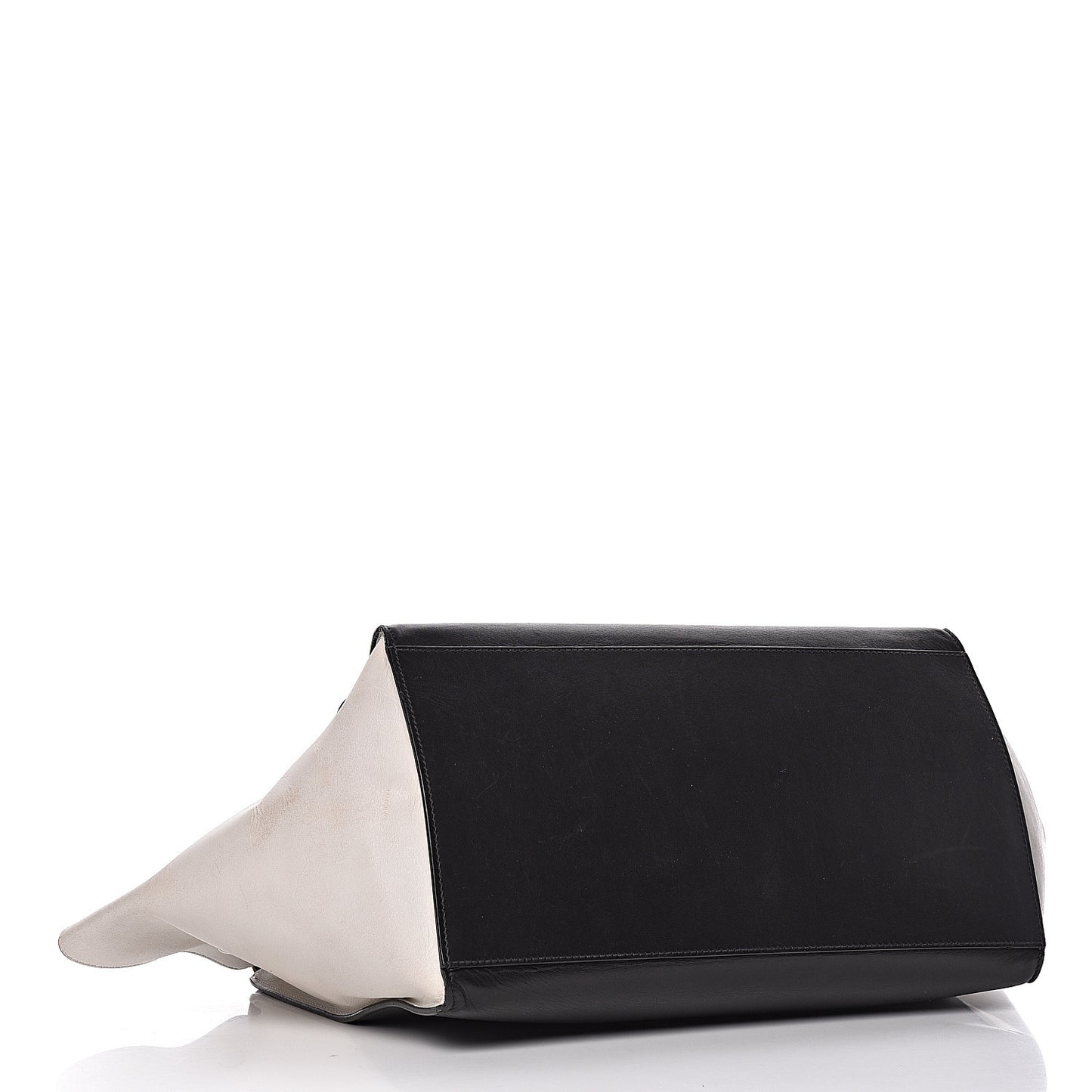 Smooth Calfskin Suede Large Tri-Color Trapeze