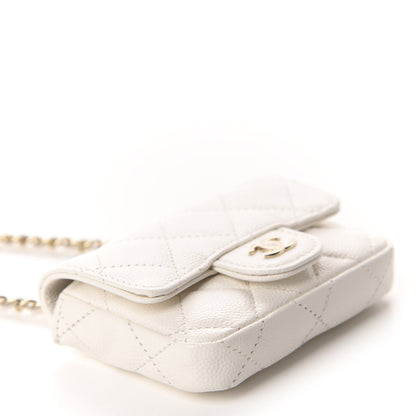 Chanel Caviar Quilted Belt Bag White 4 of 12