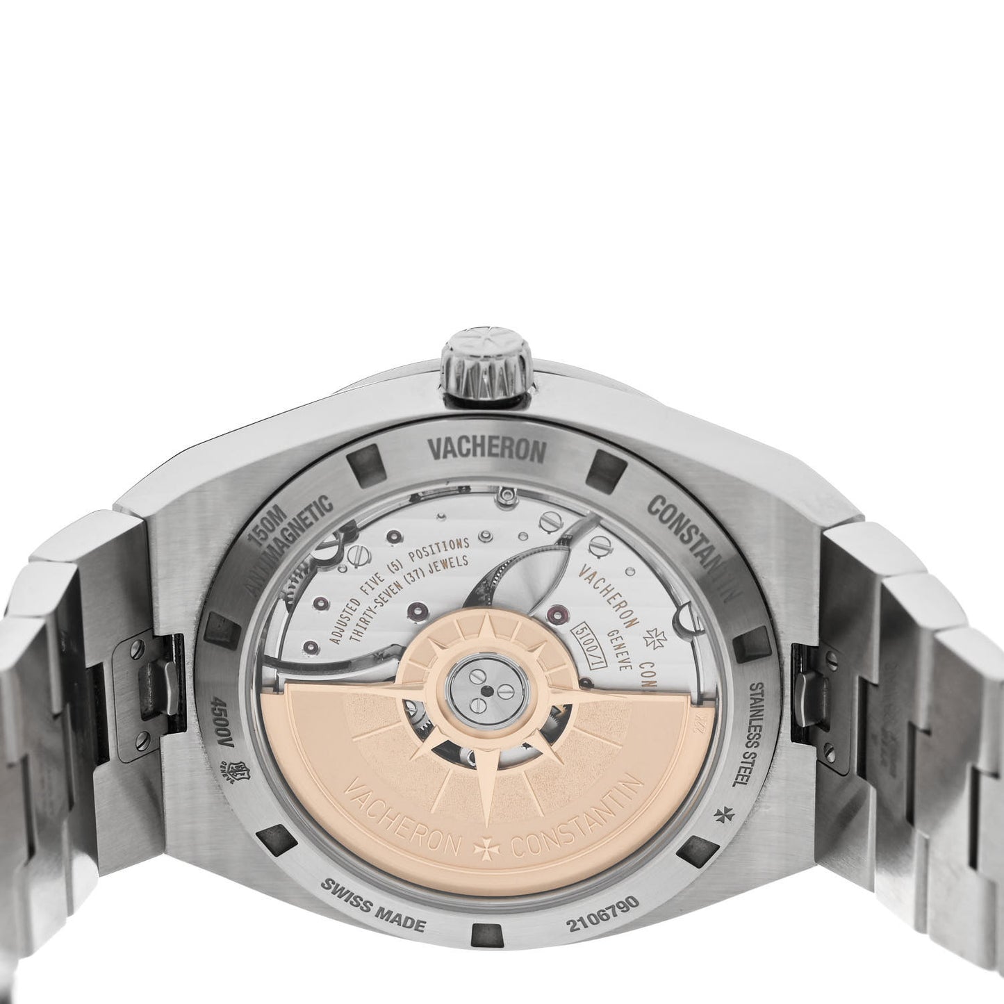 Stainless Steel 41mm Overseas Automatic Watch Silver 4500V/110A-B126