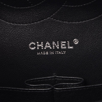 Chanel Crumpled Calfskin Quilted Jumbo Double Flap So Black 7 of 9