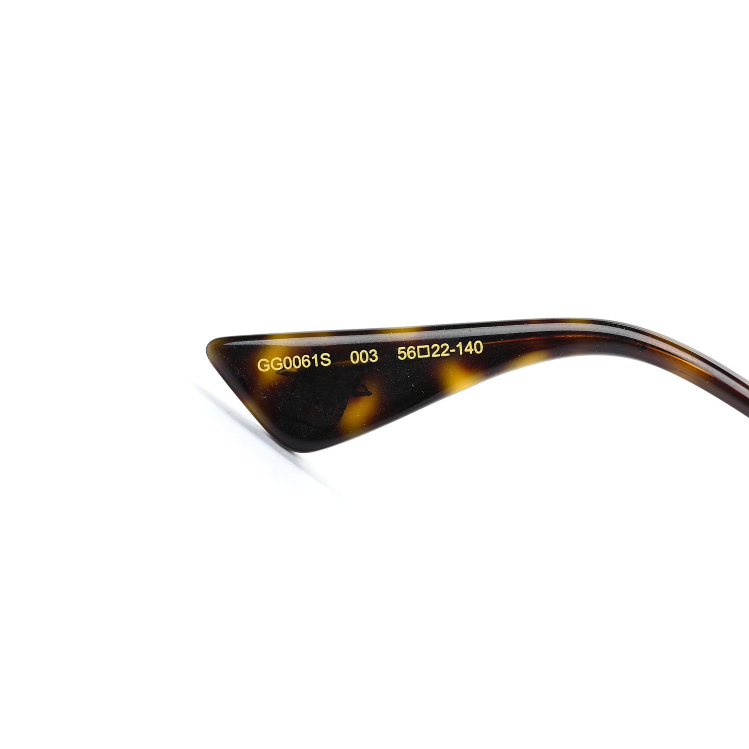 Gucci Metal Round Frame Sunglasses GG0061S Green Red 7 of 8
