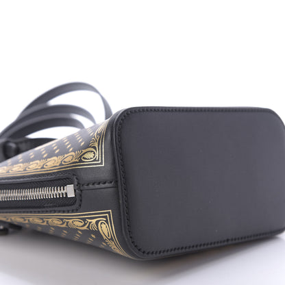 Gucci X SEGA Calfskin GUCCY Stars Mini Dome Shoulder Bag Black Gold 6 of 9
