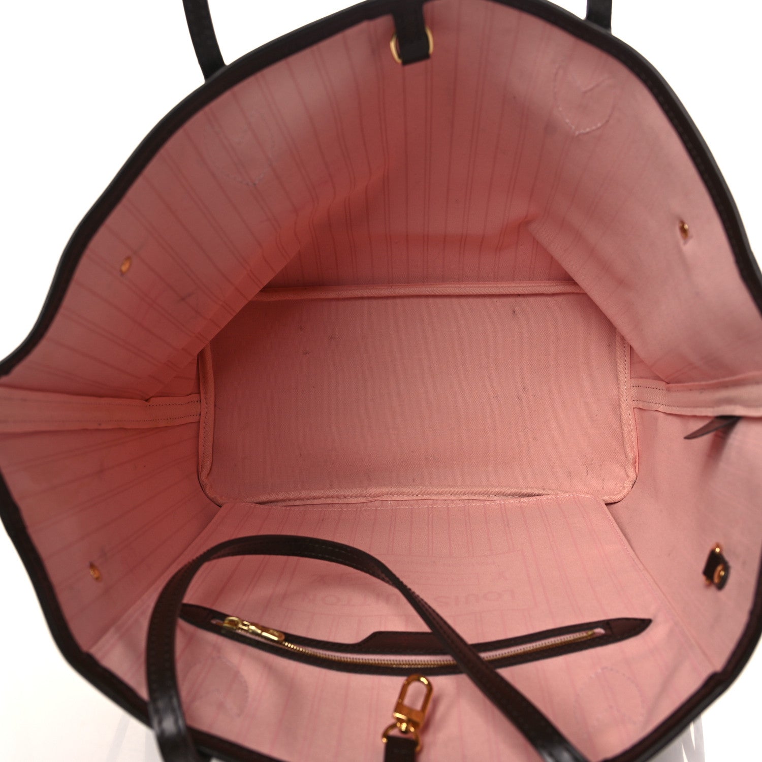 Louis Vuitton Damier Ebene Neo Neverfull MM Rose Ballerine 6 of 9