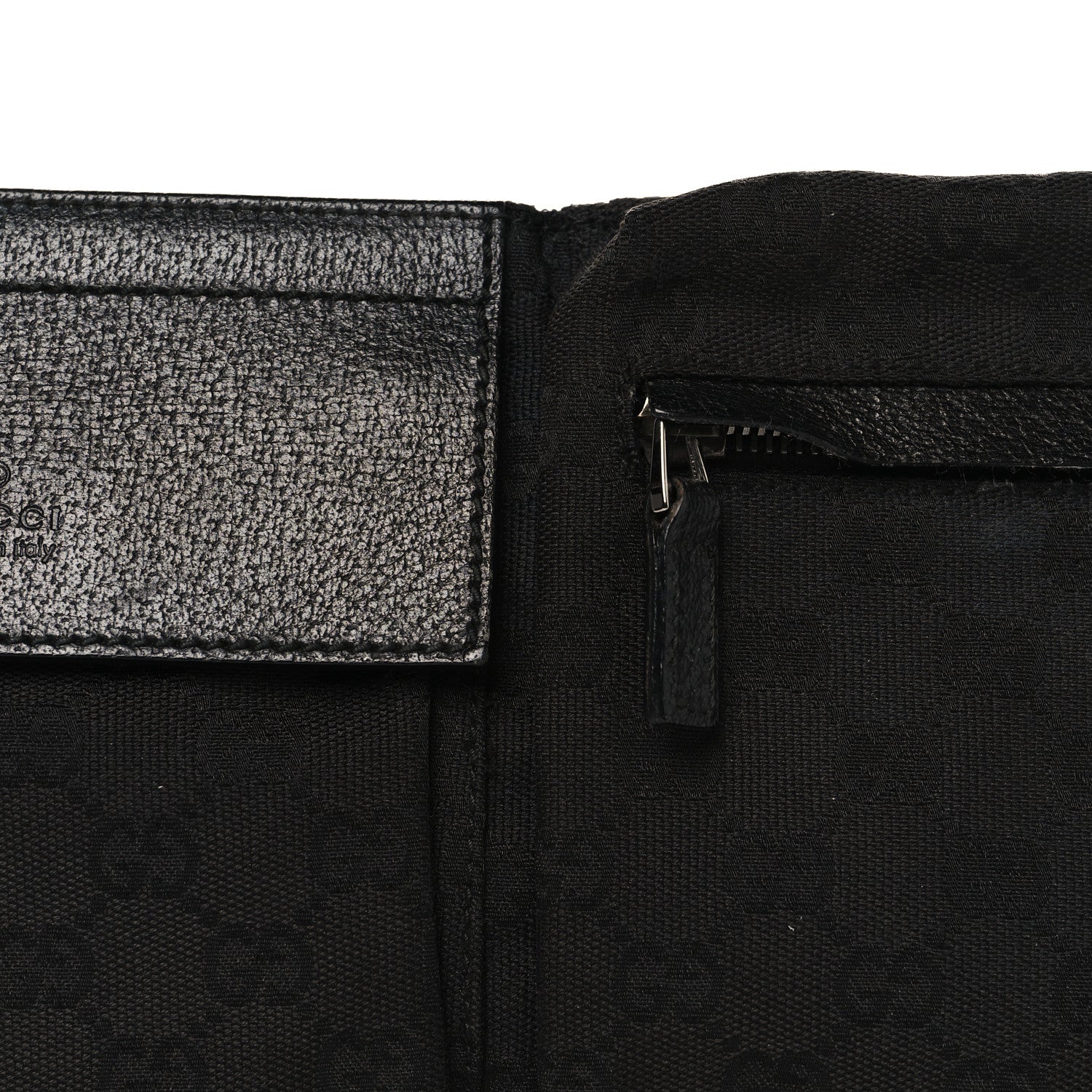 Gucci GG Monogram Double Pocket Belt Bag Black 10 of 12