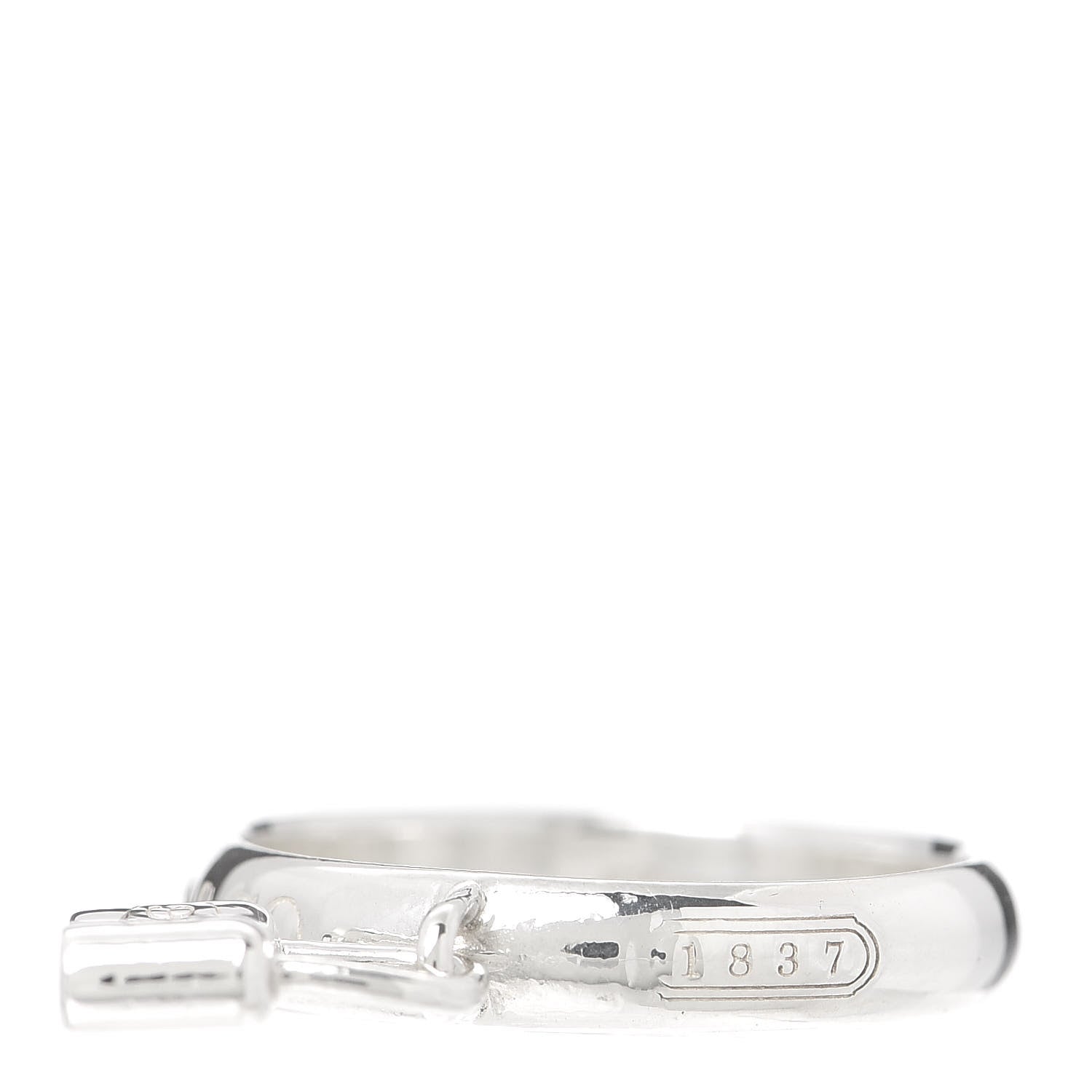 Tiffany Sterling Silver 1837 Lock Charm Ring 57 8 3 of 6