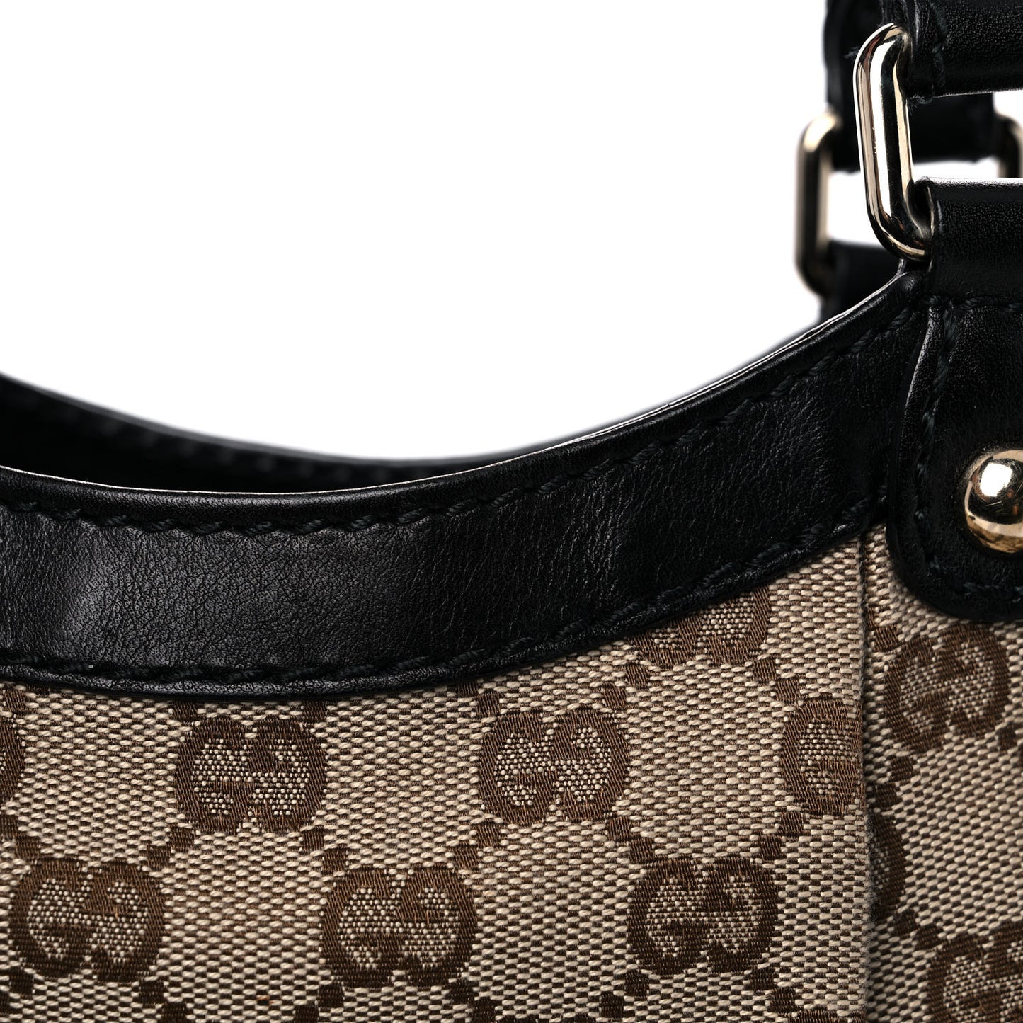 Monogram Medium Sukey Tote Beige Ebony Black
