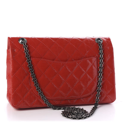 Chanel Aged Glazed Calfskin Quilted 2.55 Reissue 226 Flap Red 2 of 9