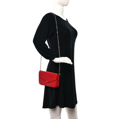 Louis Vuitton Epi Pochette Felicie Coquelicot 2 of 16